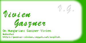 vivien gaszner business card